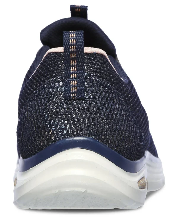 Women's Skechers Relaxed Fit Empire D&Lux Charming Grace Sneaker - Adult, Size: 5.5, Navy/Rose Gold