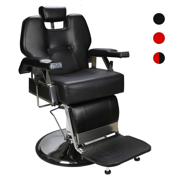 BarberPub All Purpose Hydraulic Recline Barber Chair (Brown)