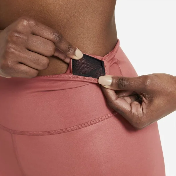 Nike One Women's Faux-Leather Mid-Rise 7/8 Leggings