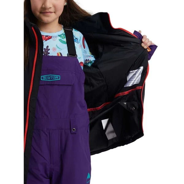 Burton Girls& Hart Jacket - Xs - True Black - Rainbow