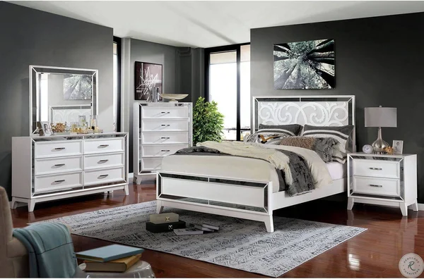 Furniture of America Lamego White Night Stand
