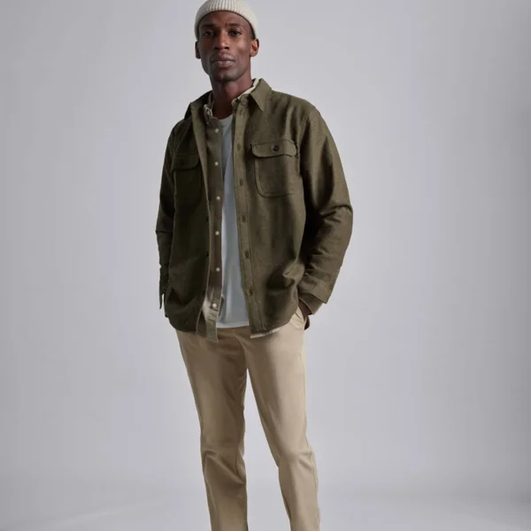 Men's Heavyweight Overshirt, Uniform Sweater by Everlane in Heathered Green, Size Extra Small