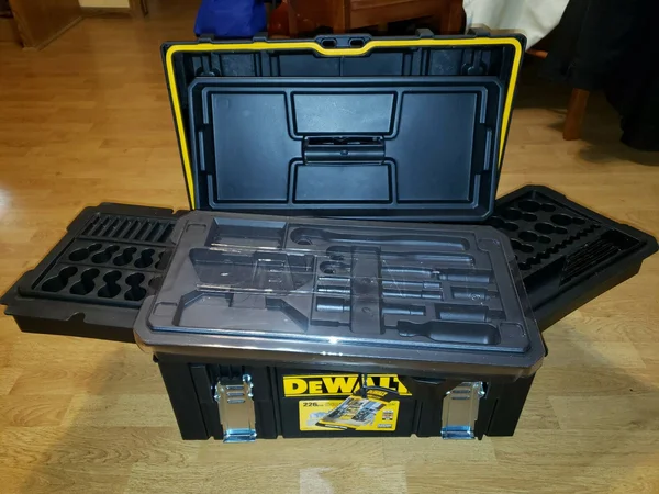 DeWalt ToughSystem 22x22 Large Tool Box w/ Socket & Ratchet Trays