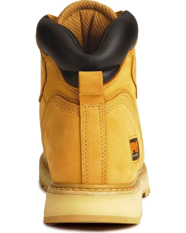 Timberland Pro Men's 6 in. Pit Boss Steel Toe Work Boot, Wheat