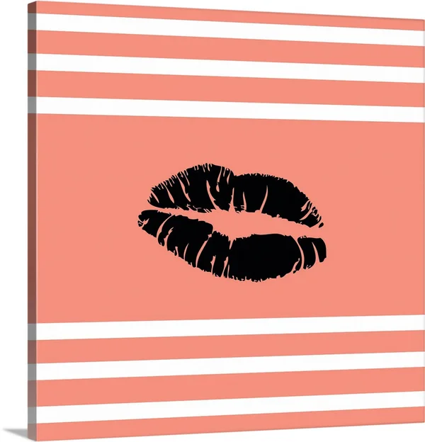 Lips, Canvas Wall Art, 30x30, Great Big Canvas
