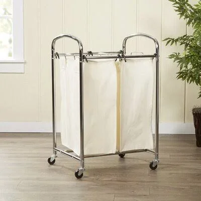 Wayfair Basics 2 Bag Laundry Sorter Wayfair Basics Color: Chrome