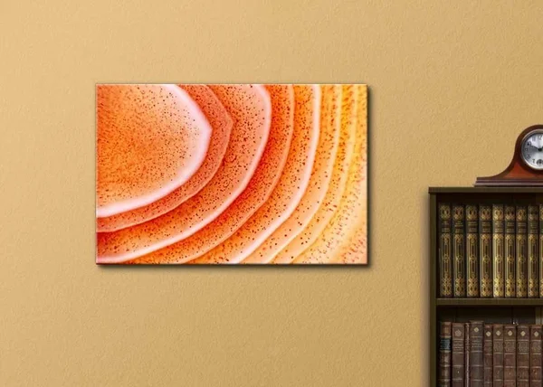 Wall26 Canvas Wall Art - Abstract Agate Slice Pattern - Giclee Print Gallery Wrap Modern Home Decor Ready to Hang - 32 inch x 48