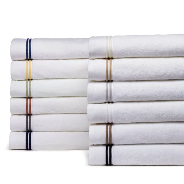 Sferra Aura Bath Sheet - White/Celadon