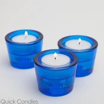 Richland Multi-Use Tealight and Taper Holder Blue Set of 72