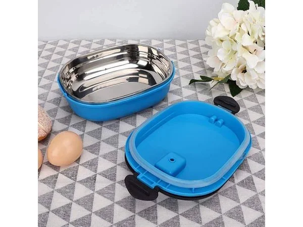 900ml Single Layer Lunch Box Insulated Bento Box Thermal Stainless Steel Food Container with Air Hole for Pinic Camping Travelin