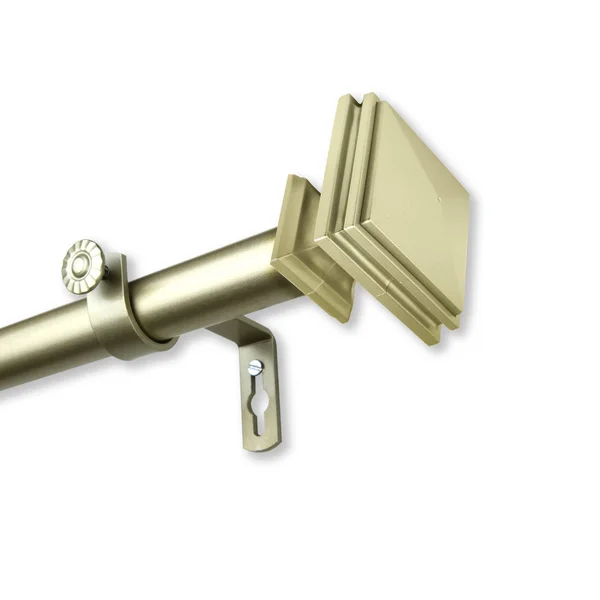 InStyleDesign Mantle 1 inch Diameter Adjustable Curtain Rod - Gold