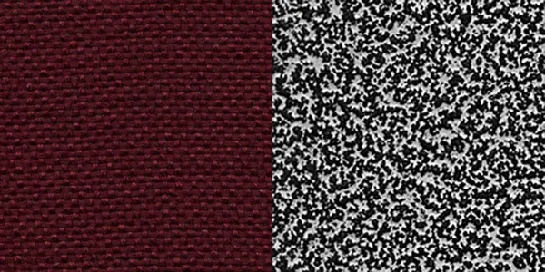 38x22 Burgundy Red and Silver Crown Back Stacking Banquet Chair