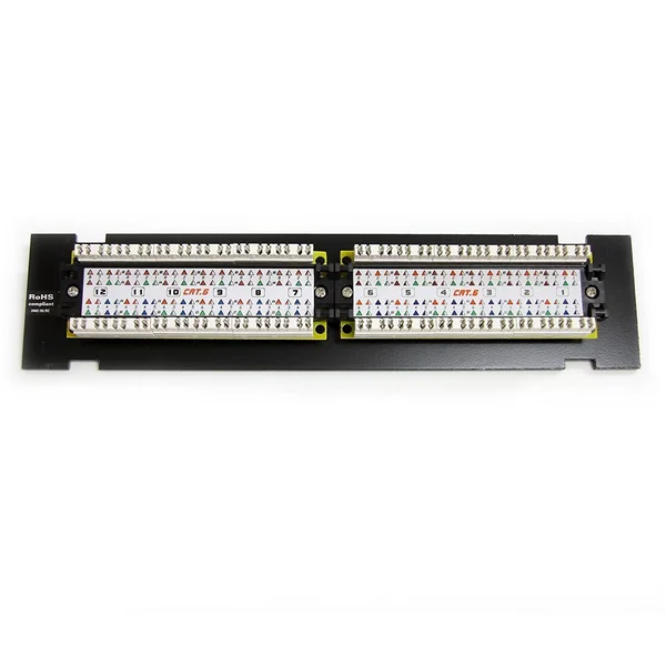 StarTech.com PANELHU24 24 Port 0.5U Rackmount Cat5e Patch Panel