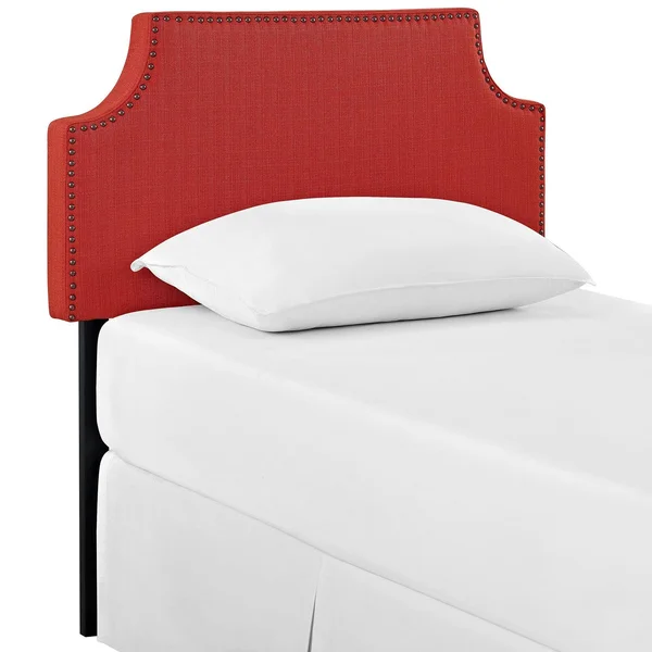 Modway Laura Twin Upholstered Fabric Headboard - Light Gray