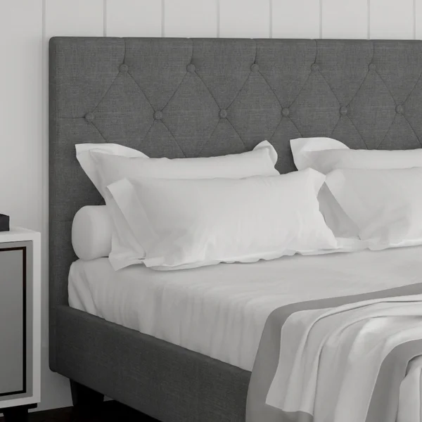 Summit 60x22 Queen Platform Bed, Natural Linen