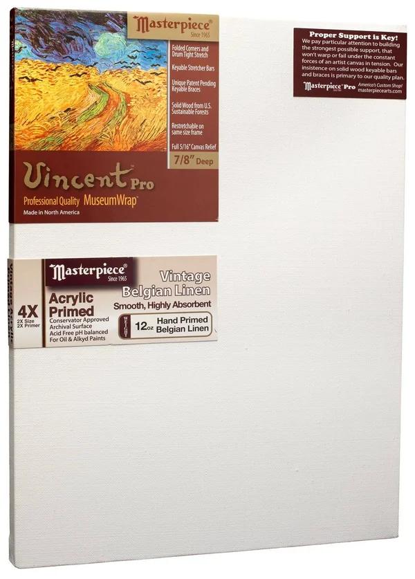 Masterpiece Artist Canvas VU-1215 Vincent Pro 7/8x22 Deep, 12x22 x 15