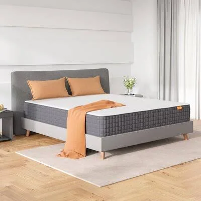 Sweetnight Breeze 10 inch Gel Memory Foam Mattress in A Box Pressure Relief - Queen Mattress, White