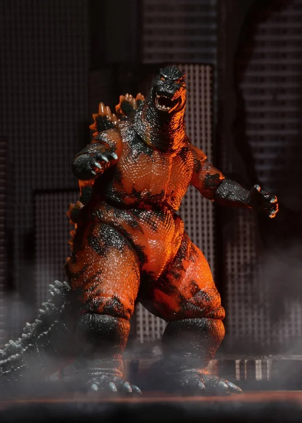 NECA Classic 1995 Burning Godzilla Head to Tail Action Figure 12x22