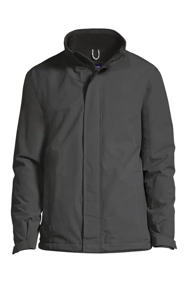 School Uniform Men's Big Sport Squall Jacket - Lands& End - Gray - 4XL