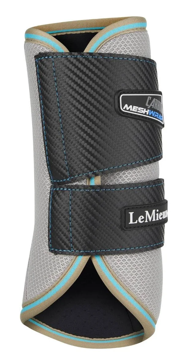 LeMieux Carbon Mesh Wrap Boots Azure, Large