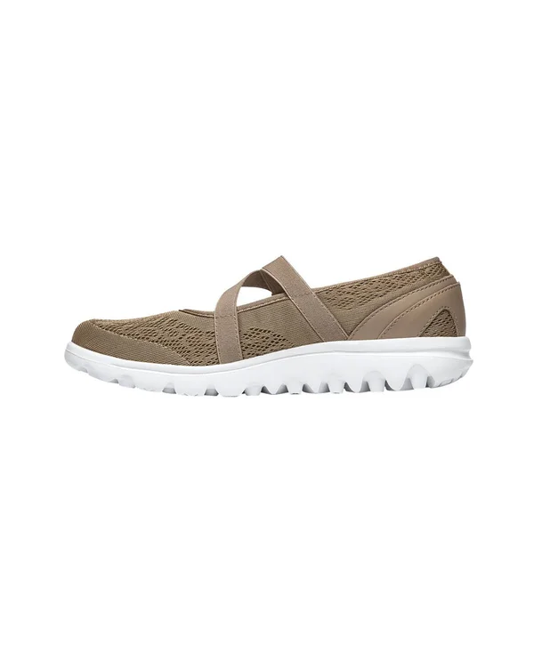 Propet TravelActiv Mary Jane Flats Tan- Womens- Size 9 D
