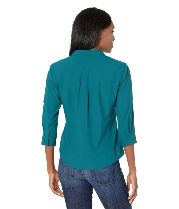 Expedition Chill Stretch 3/4 Sleeve Top Dark Harbor - Xs