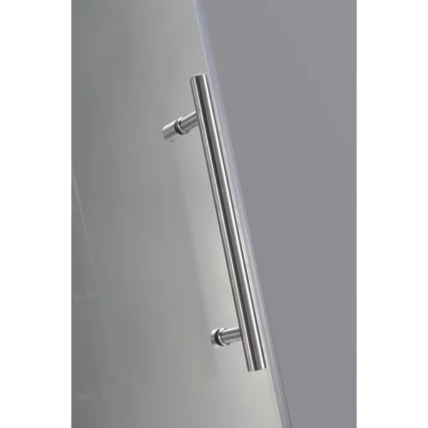 Aston Aquadica 32x22 x 32x22 x 72x22 Completely Frameless Square Hinged Shower Enclosure - Stainless Steel