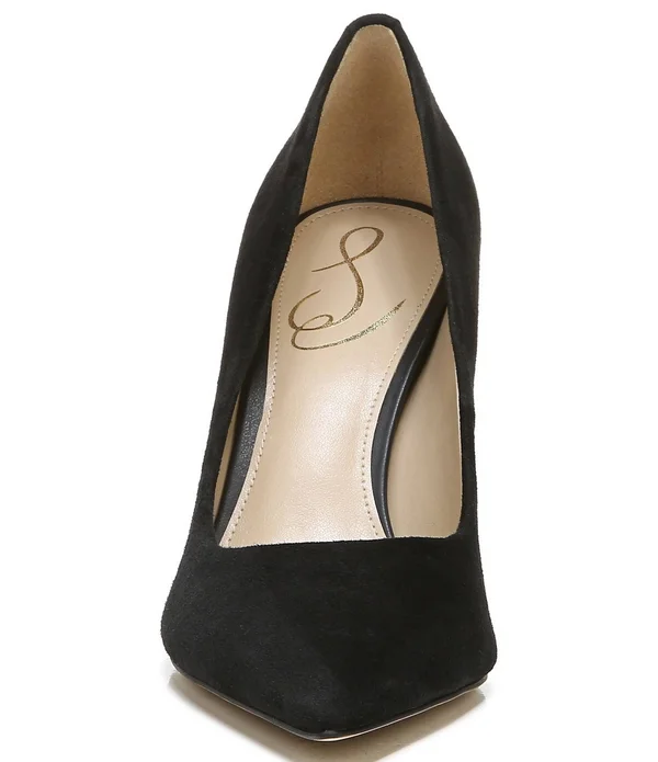 Sam Edelman Hazel Pointed Toe Pump Black Suede