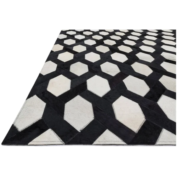 Loloi Promenade Po-04 3&6x22 x 5&6x22 Ivory - Black Rug