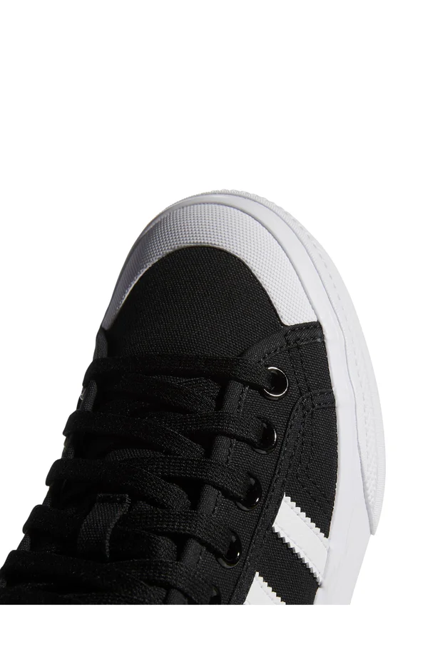 Adidas Women's Originals Nizza Platform Mid Casual Shoes in Black/Core Black Size 6.5