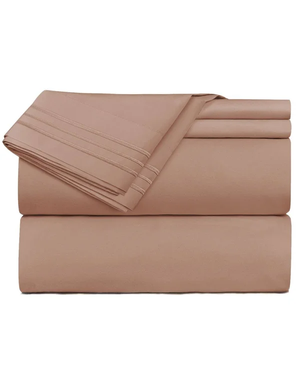 Premier 1800 Series Deep Pocket 3 pc. Sheet Set - Twin - Taupe