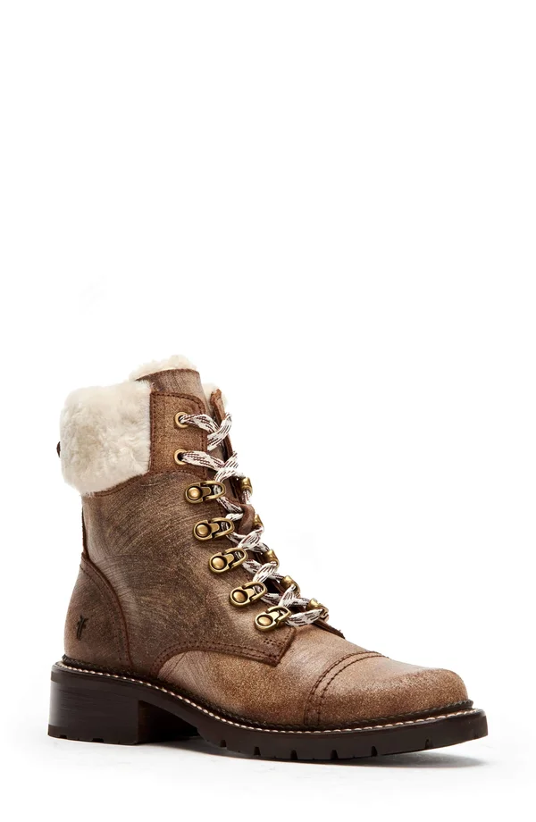 Frye Samantha Hiker Boots Chocolate 6