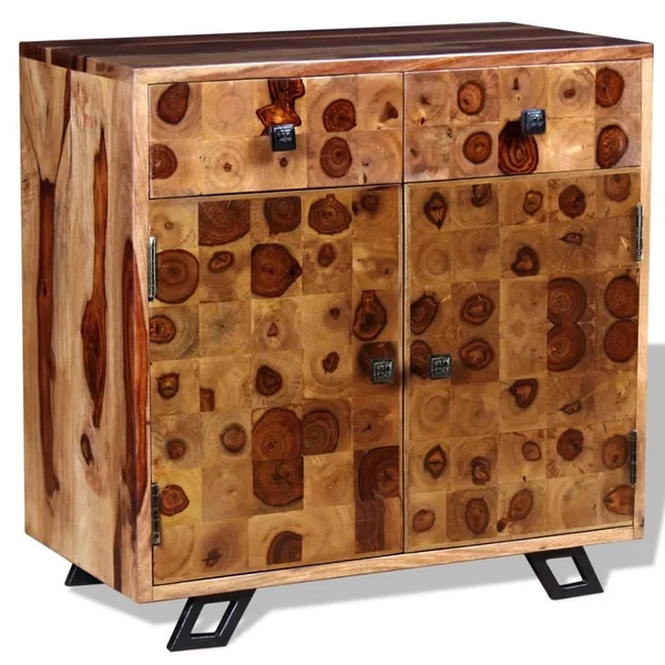 vidaXL Sideboard Solid Sheesham Wood 25.6x22x13.8x22x25.6x22