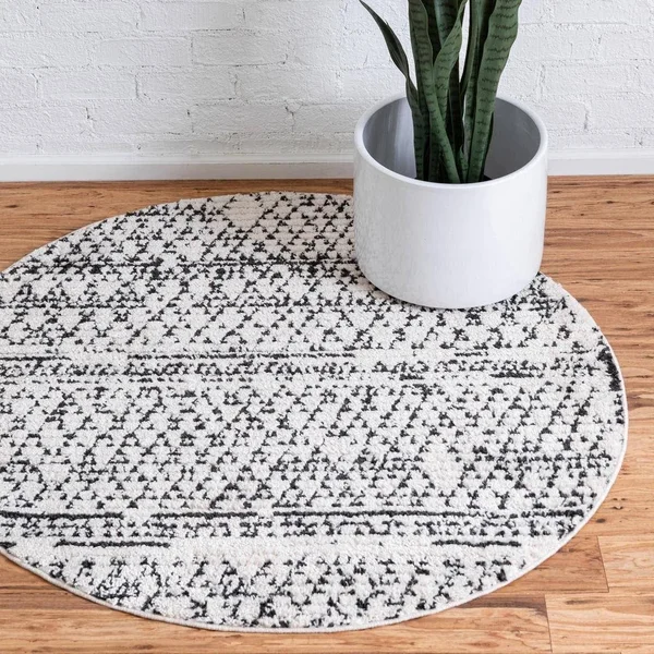 Unique Loom 3148428 4 x 6 ft. Atlas Morocco Rectangular Rug Ivory