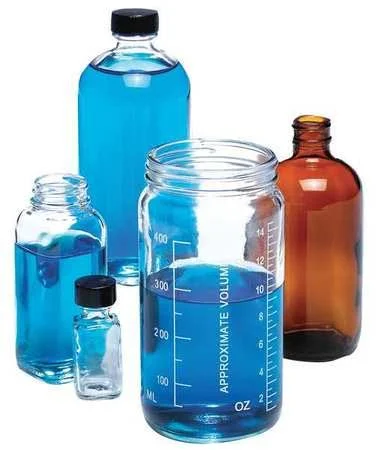 Kimble 5511670C-81 Glass Straight Jar - 16 Oz, Vinyl, PK12