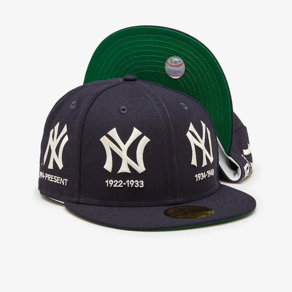 New Era York Yankees Navy Logo Progression 59FIFTY Fitted Hat