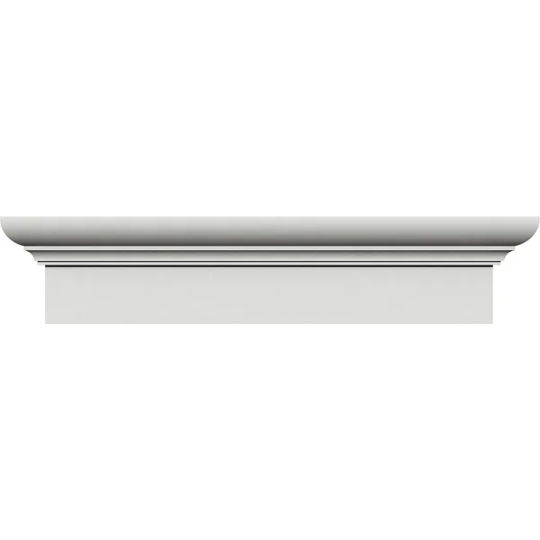 Ekena Millwork CRH06X80ST-1 80x22 Bottom Width x 84 3/4x22 Top Width x 6 1/4x22H x 1 3/4x22P Strickland Crosshead
