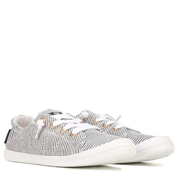 Roxy Women's Bayshore Sneakers (Navy White Stripe) - Size 9.5 M