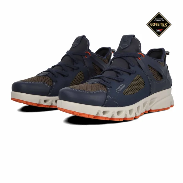 Ecco Sport Multi-vent Air Gore-Tex (Marine/Dark Clay/Pumpkin) Men's Shoes