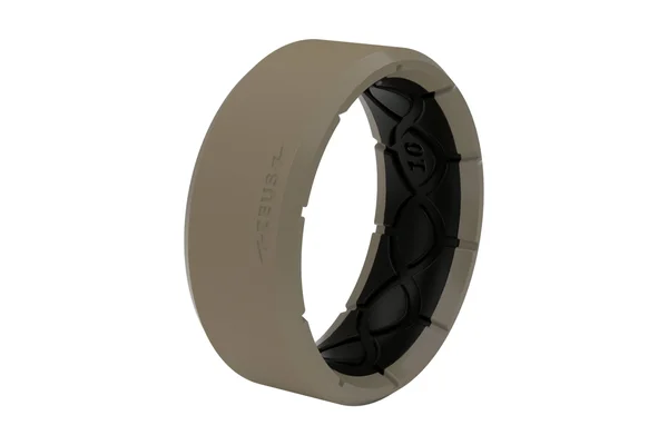 Groove Life Zeus Edge Flat Earth Ring Silicone Ring, Size 11