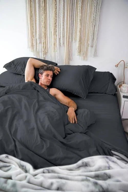 Pillow Guy Sheet Set(test) Charcoal, King, Cool & Crisp
