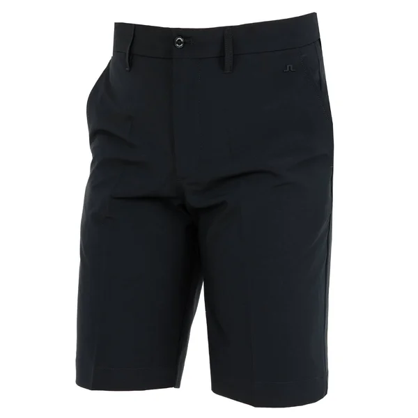 J. Lindeberg Eloy Micro Stretch Flat Front Shorts - Black - Size: 30W