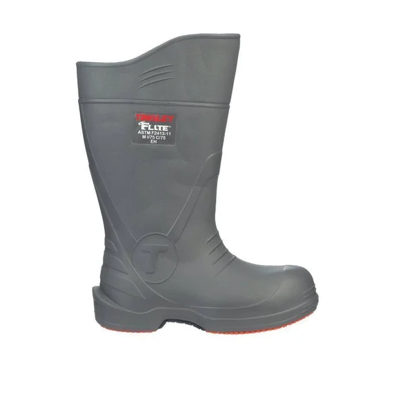 Tingley 28259 Rubber Boot, men's, 13, knee, gray, pr