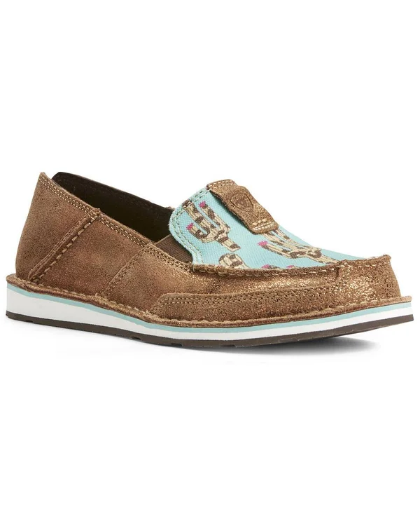 Ariat Metallic Bronze/Leopard Cactus Cruiser