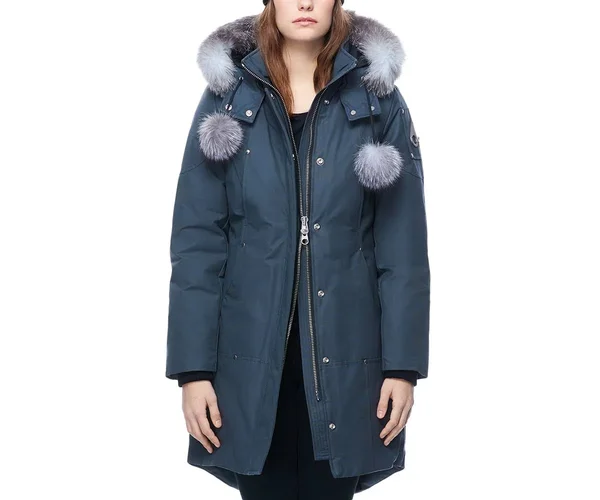 Moose Knuckles - Stirling Parka - Granite - Black Fox Fur S for Women