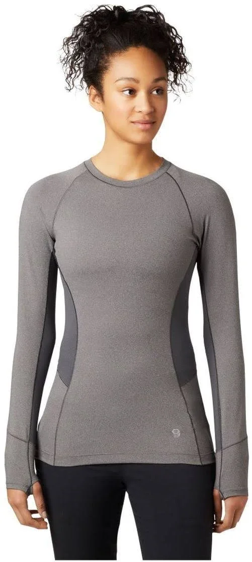 Mountain Hardwear Ghee Long Sleeve Crew - Women's Shark/Heather - XL