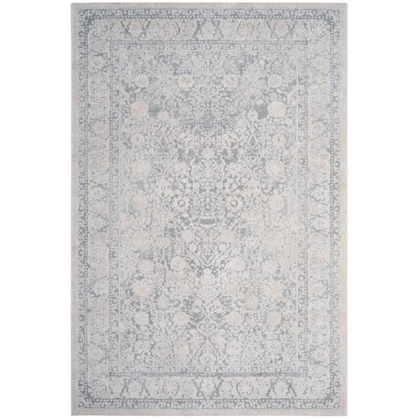 Safavieh Reflection RFT663C 6&7x22 x 6&7x22 Square Light Grey - Cream Area Rug