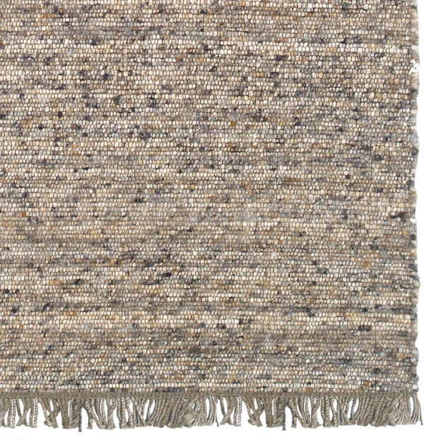 Linon Home Verginia Berber Reversible Flatweave Accent Rug - Dark Natural