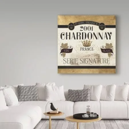 Trademark Fine Art 'Wine Labels II' Canvas Art by Pela Studio - Size: 24 x 24