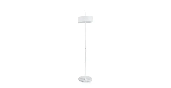 White Floor Lamp - Marble Base, Article Heron Modern Lighting